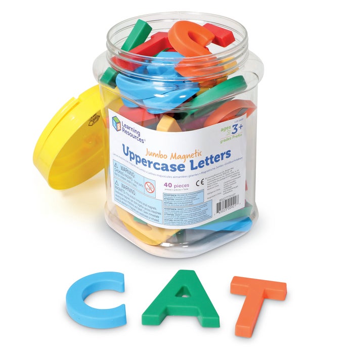 Learning Resources Jumbo Uppercase Magnetic Letters, Set of 40