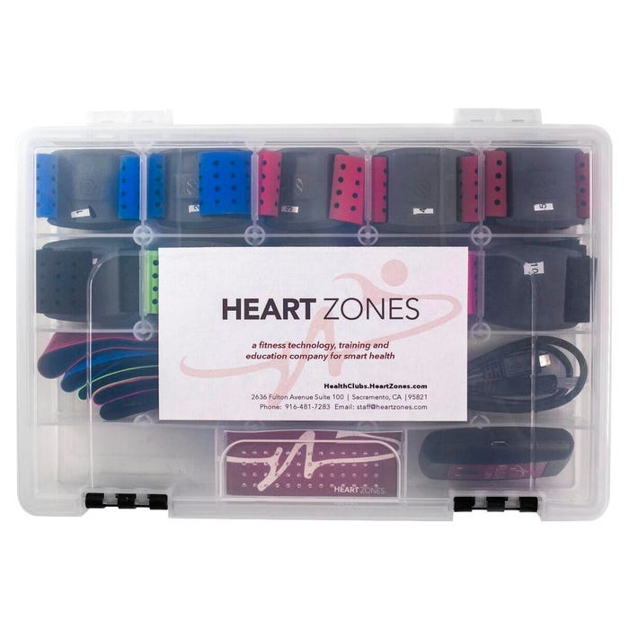 Heart Zones Plastic Storage Case, Clear