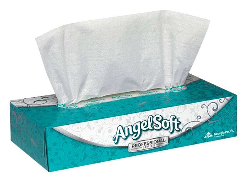 Image for Angel Soft Professional Series 2 Ply Facial Tissue, 100 Tissues from School Specialty