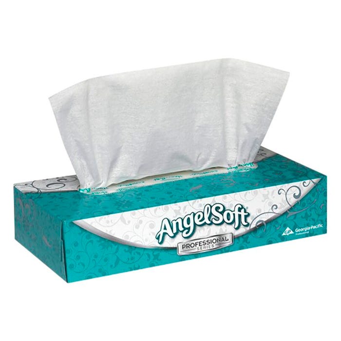 Angel Soft Professional Series 2 Ply Facial Tissue, 100 Tissues
