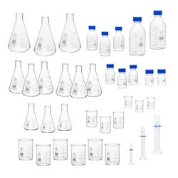 United Scientific Glassware Starter Kit, 37 Pieces