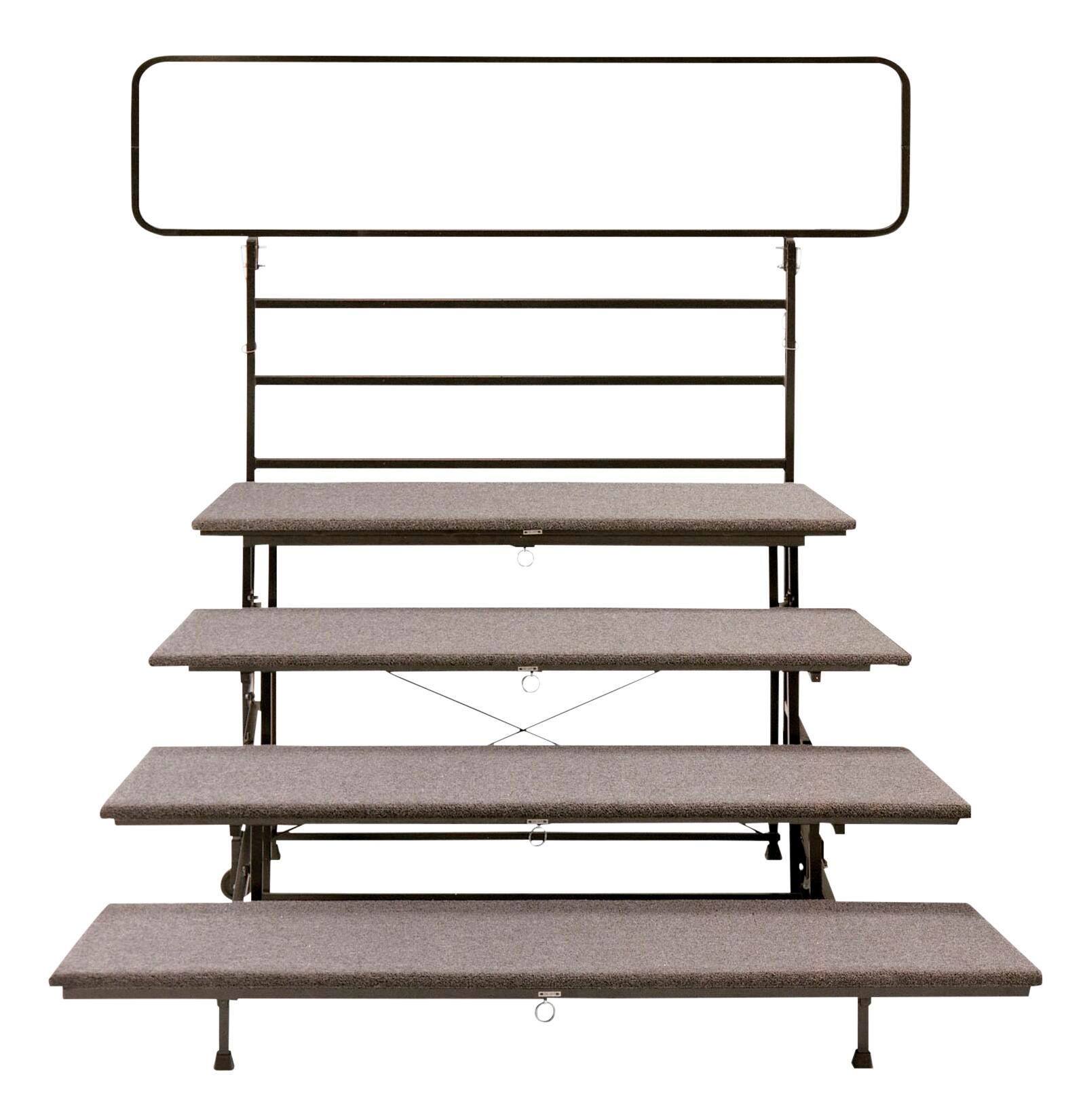 SICO America Harmony 4-Rise Choral Riser with Carpet Surface, 77-1/2 x 73-1/2 x 75 inches 4001399