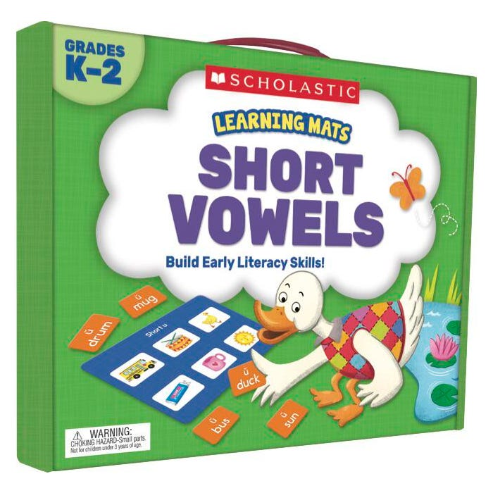 Scholastic Learning Mats: Short Vowels, Grade K-2