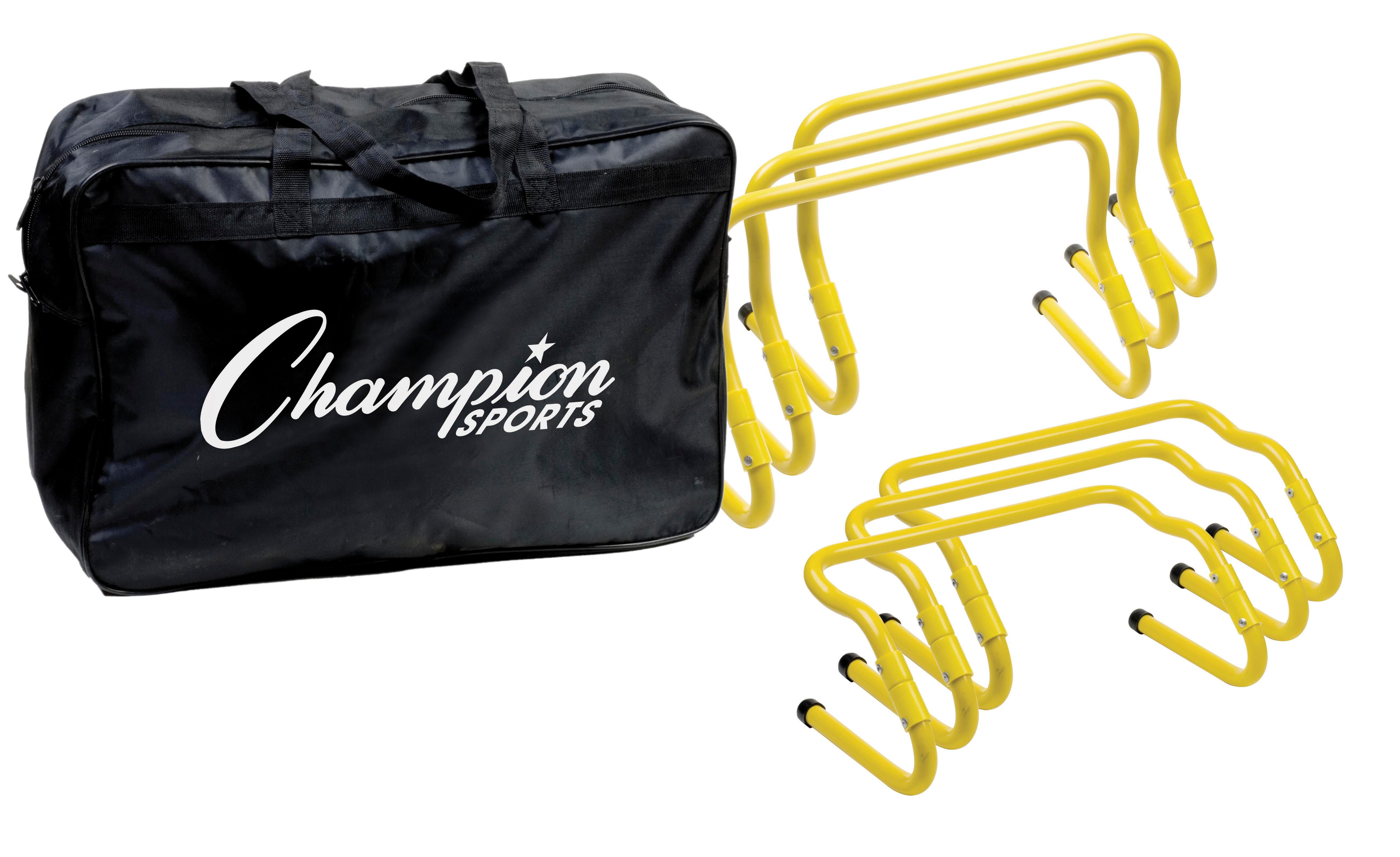 Champion Sports Adjustable Hurdle Kit with Carrying Bag 1363156