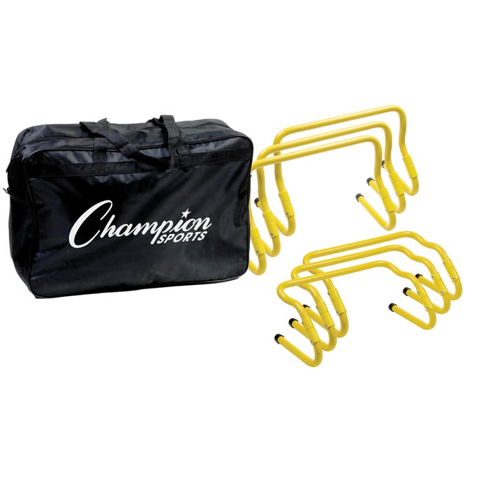 Champion Sports Adjustable Hurdle Kit with Carrying Bag 1363156