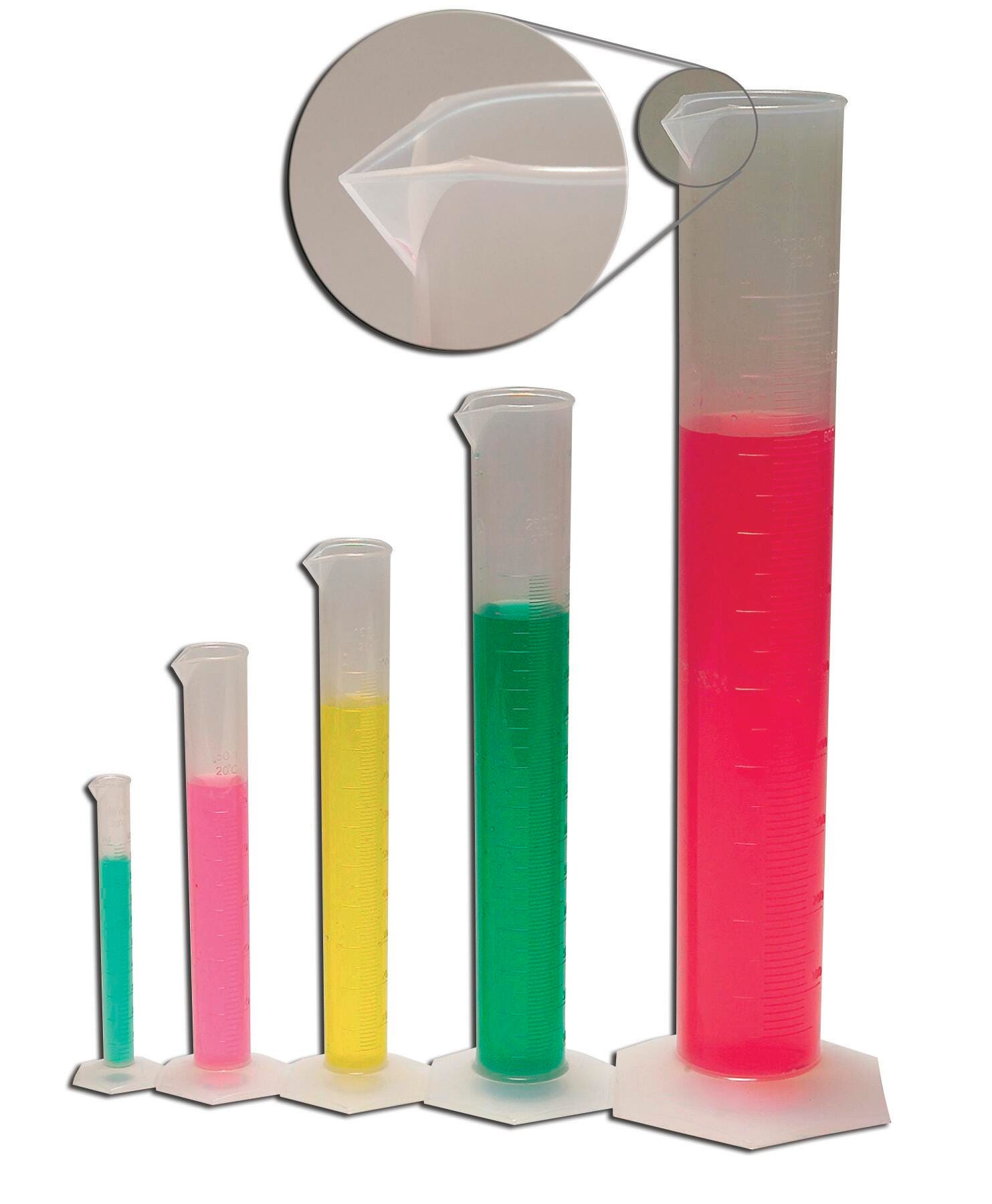 Frey Scientific Measuring Cylinders - 1 L - Pack of 3, Item Number 531708