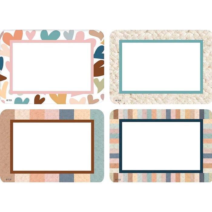 Teacher Created Resources Everyone Is Welcome Name Badge Labels, 3-1/2 2-1/2 Inches, Set of 36