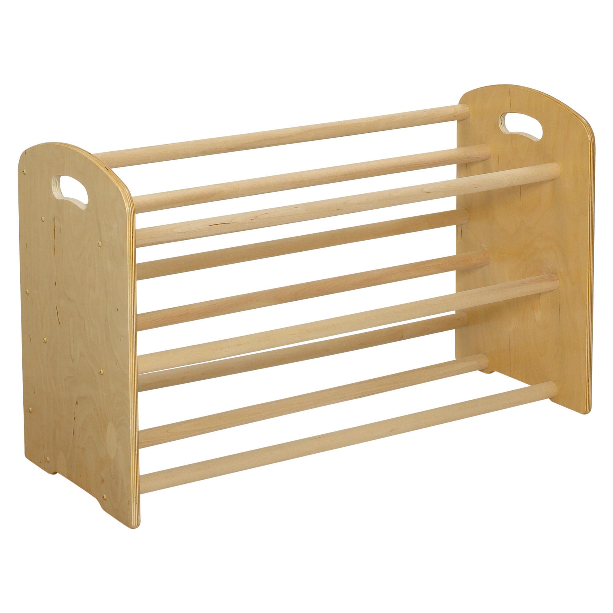Image for Childcraft ABC Furnishings Dowel Rack Storage, 12 Tray Capacity, 35-3/4 x 14-1/2 x 21-3/4 Inches from School Specialty