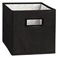 Image for Collapsible Fabric Bin With Handles, 11 Inches, Black from School Specialty