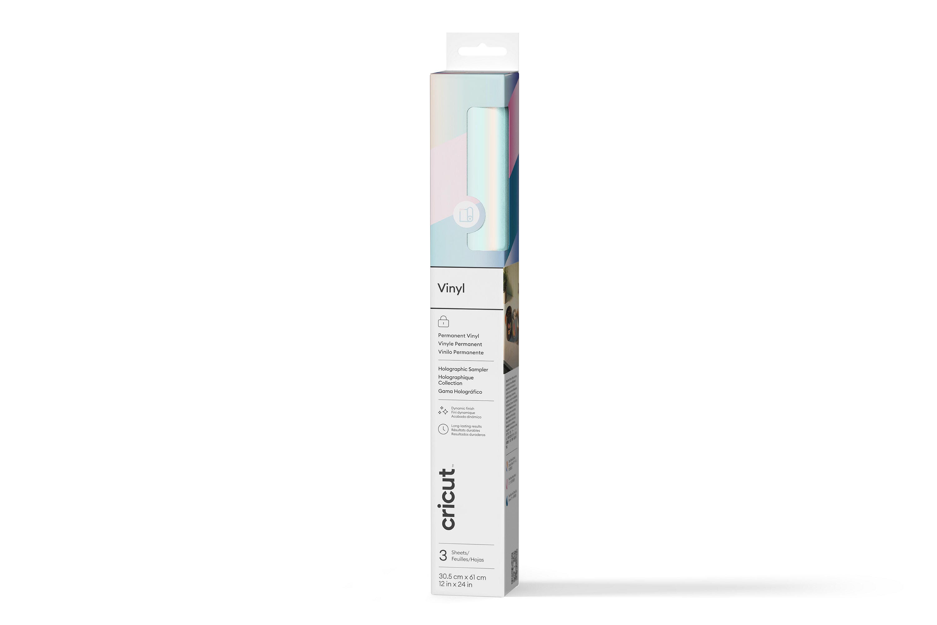 Image for Cricut Holographic Vinyl, 12 x 24 Inch, Set of 3 Sheets from School Specialty