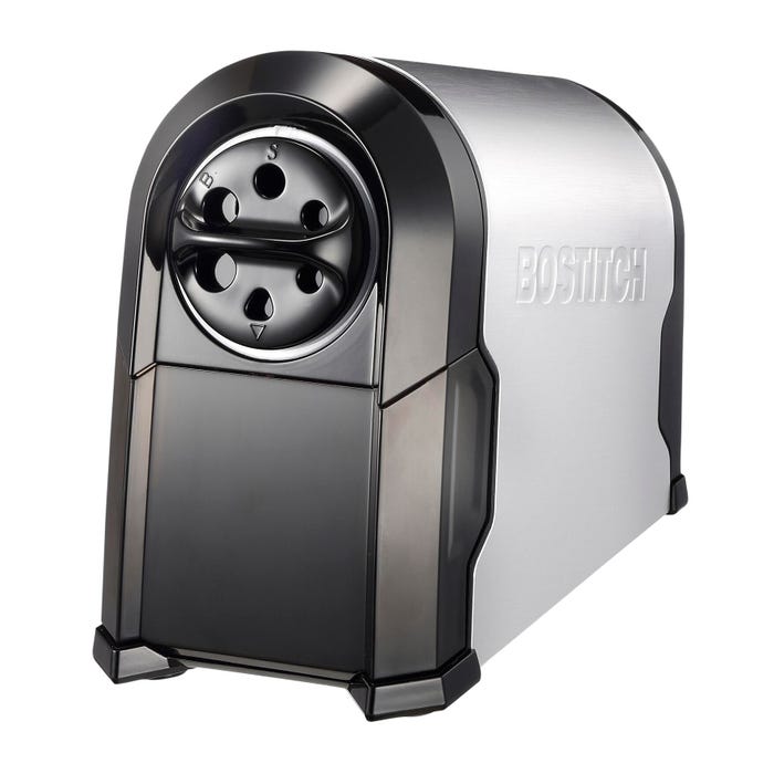 Bostitch SuperPro Glow Classroom Electric Pencil Sharpener, Black/Silver