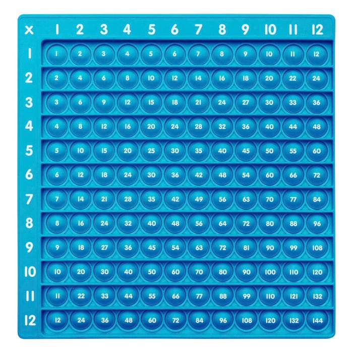 Junior Learning Bubble Board Multiplication Times Tables to 12, Grades 2 to 6