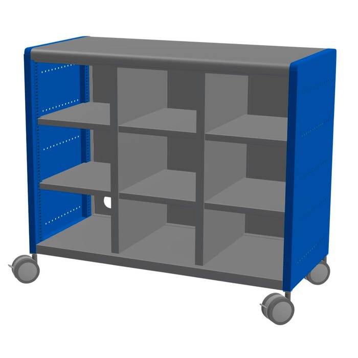 Classroom Select Geode Medium Cabinet, Triple Wide, 9 Cubbies