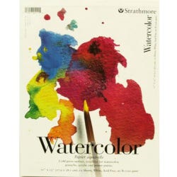 Strathmore 200 Series Watercolor Pad, 11 x 15 Inches, 90 lb, 15 Sheets 411255