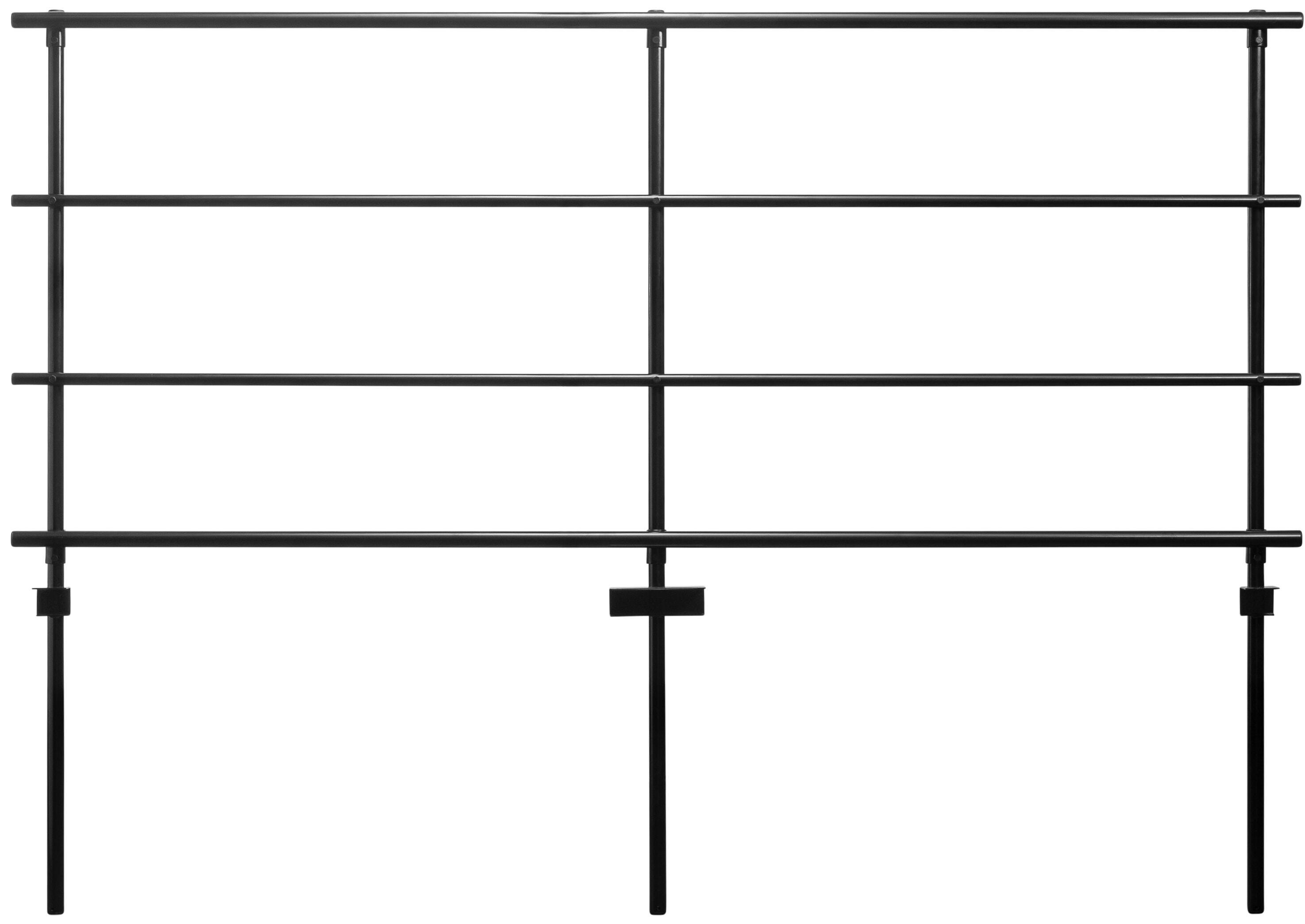 Image for National Public Seating Back Guardrail for 18 x 24 Straight Riser, Black from School Specialty