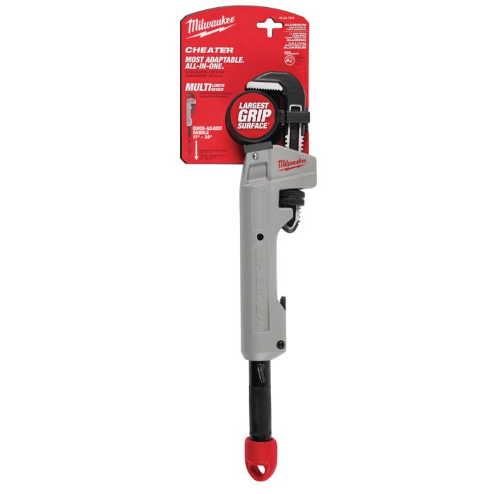 Milwaukee CHEATER Aluminum Adaptable Pipe Wrench