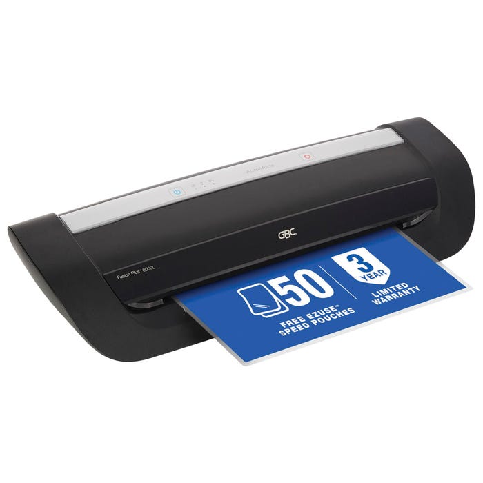 GBC Fusion 6000L Hot/Cold Pouch Laminator, 12 Inch Throat, 3 to 10 Mil, Black