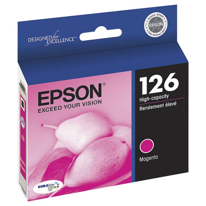 Epson DURABrite Ultra Ink Cartridge, T126320S, Magenta