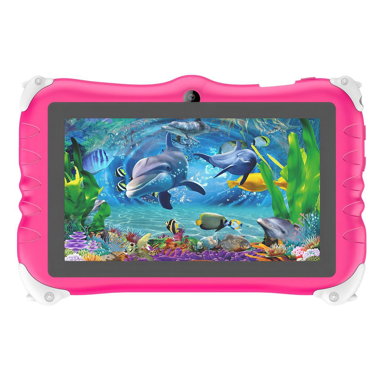Supersonic 7-inch Tablet with Android 13, Kids Space, Bluetooth Front/Rear Cameras Pink 2151666