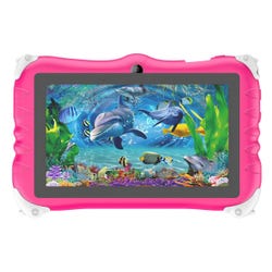 Supersonic Sonic7 Jr Android Tablet, 7-inch Tablet with Android 15, Includes Google Kids Space, Pink