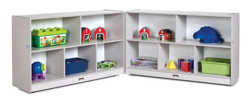 Jonti-Craft Rainbow Accents Low Fold-n-Lock Cabinet, 96 x 15 x 29-1/2 Inches 4000583