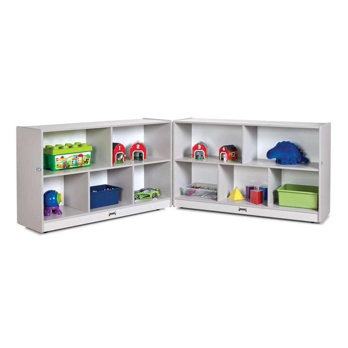 Jonti-Craft Rainbow Accents Low Fold-n-Lock Cabinet, 96 x 15 x 29-1/2 Inches