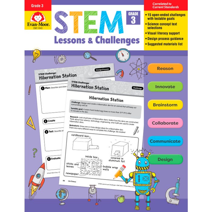 Evan-Moor STEM Lessons and Challenges, Gr. 4