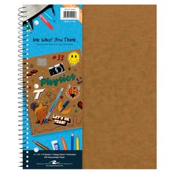 Roaring Spring Ink What You Think™ 1-Subject Notebook, College Ruled, 9 x 11 Inches, 70 Sheets, Brown 2149840