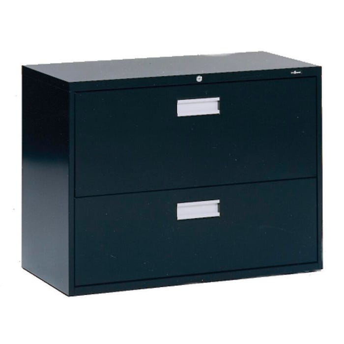 Global Industries 9300P 2-Drawer Locking Lateral File Cabinet