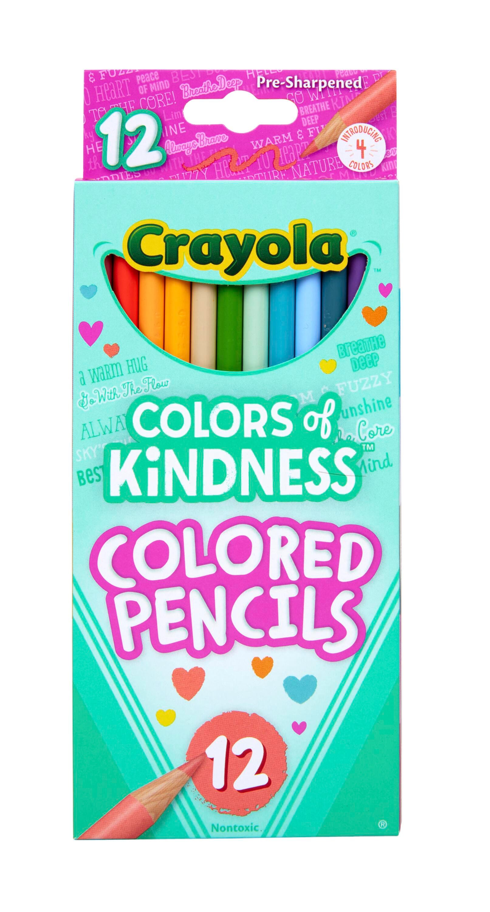 Crayola Colors of Kindness Colored Pencils, Assorted Colors, Set of 12, Item Number 2102442