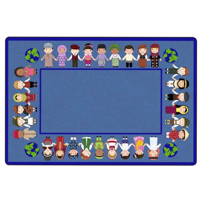 Childcraft The World is in Our Hands Carpet, Rectangle