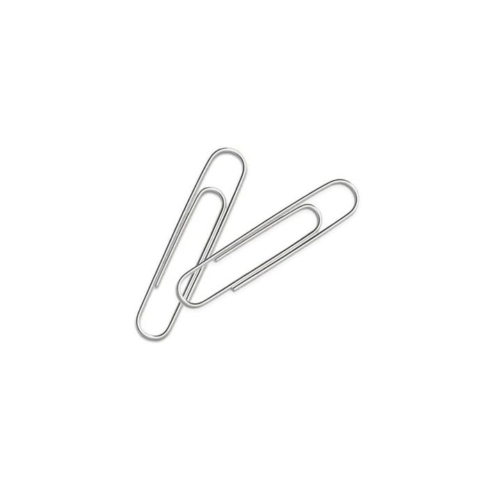 School Smart Smooth Paperclips, 1-1/4 Inches, Silver, Pack of 100