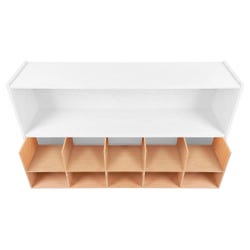 Childcraft 10-Cubby Shelf Insert, 8 Pieces, 46-3/4 x 11-3/4 x 12 Inches