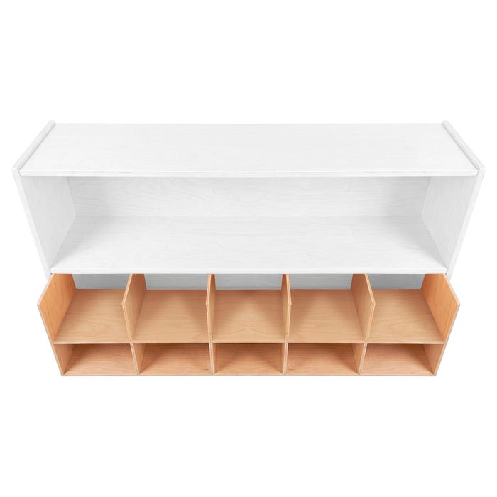 Childcraft 10-Cubby Shelf Insert, 8 Pieces, 46-3/4 x 11-3/4 x 12 Inches