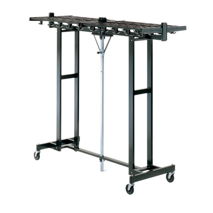 Magnuson Mega Rak Hook Style Portable Folding Coat Rack, 97 x 25 x 60 Inches, 144 Hooks, Gray