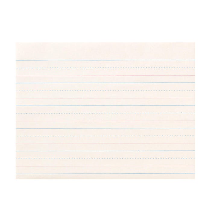 School Smart Zaner-Bloser Paper, 7/8 Inch Ruled, 10-1/2 x 8 Inches, 500 Sheets