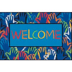 Carpets for Kids KID$Value Hands Together Carpet, 3 Feet x 4 Feet 6 Inches, Rectangle, Multicolored 2028021