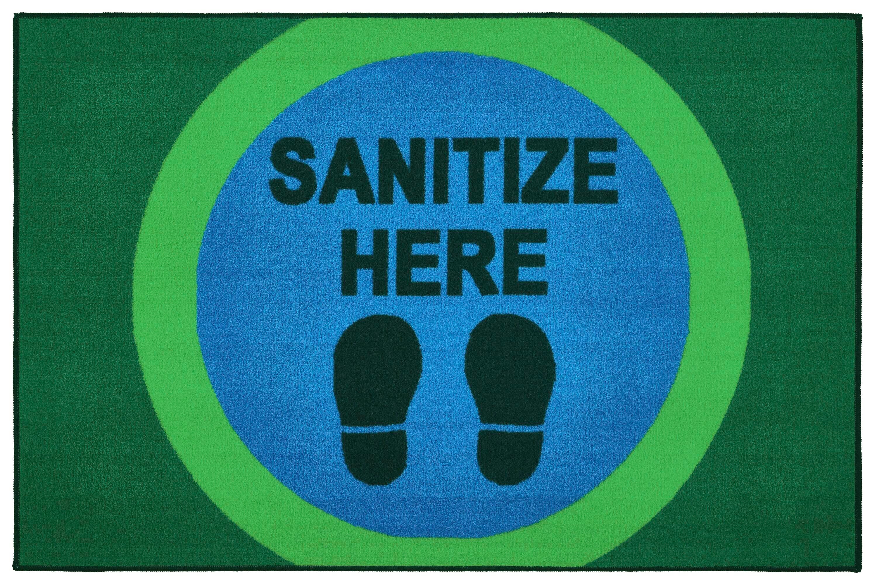 Carpets for Kids KID$Value Sanitize Here Dot Carpet, Rectangle 4002368