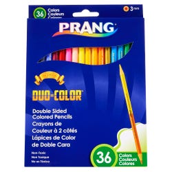 Image for Prang Duo Colored Pencils, Assorted Colors, Set of 18 from School Specialty