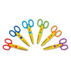 School Smart Paper Edger Scissor Set, Assorted Designs, Pack of 6 085067