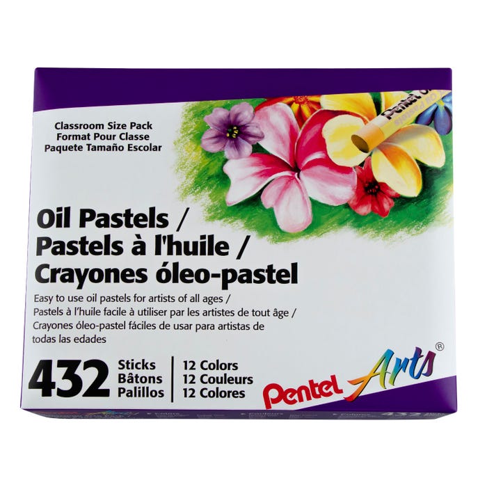Pentel Arts Oil Pastels, Assorted Colors, Set of 432