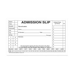 School & Hall Passes and Tardy Slips, Item Number 1481881