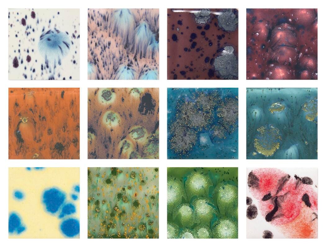 Sax Crystal Magic Glazes, 4 Ounce Jars, Assorted Colors, Set of 12 248469