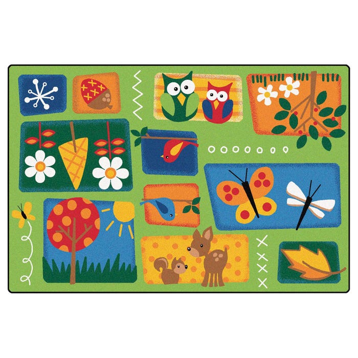 Carpets for Kids Premium Nature's Toddler Carpet, Rectangle