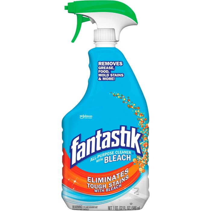 Fantastik All Purpose Cleaner with Bleach, 32 Ounce Bottle