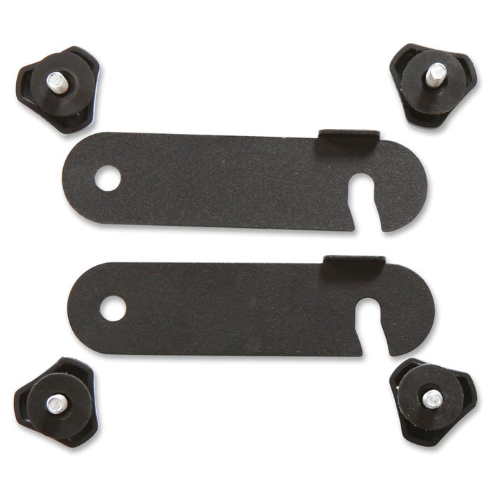 Lorell Training Table Metal Connector, Set of 2, Black