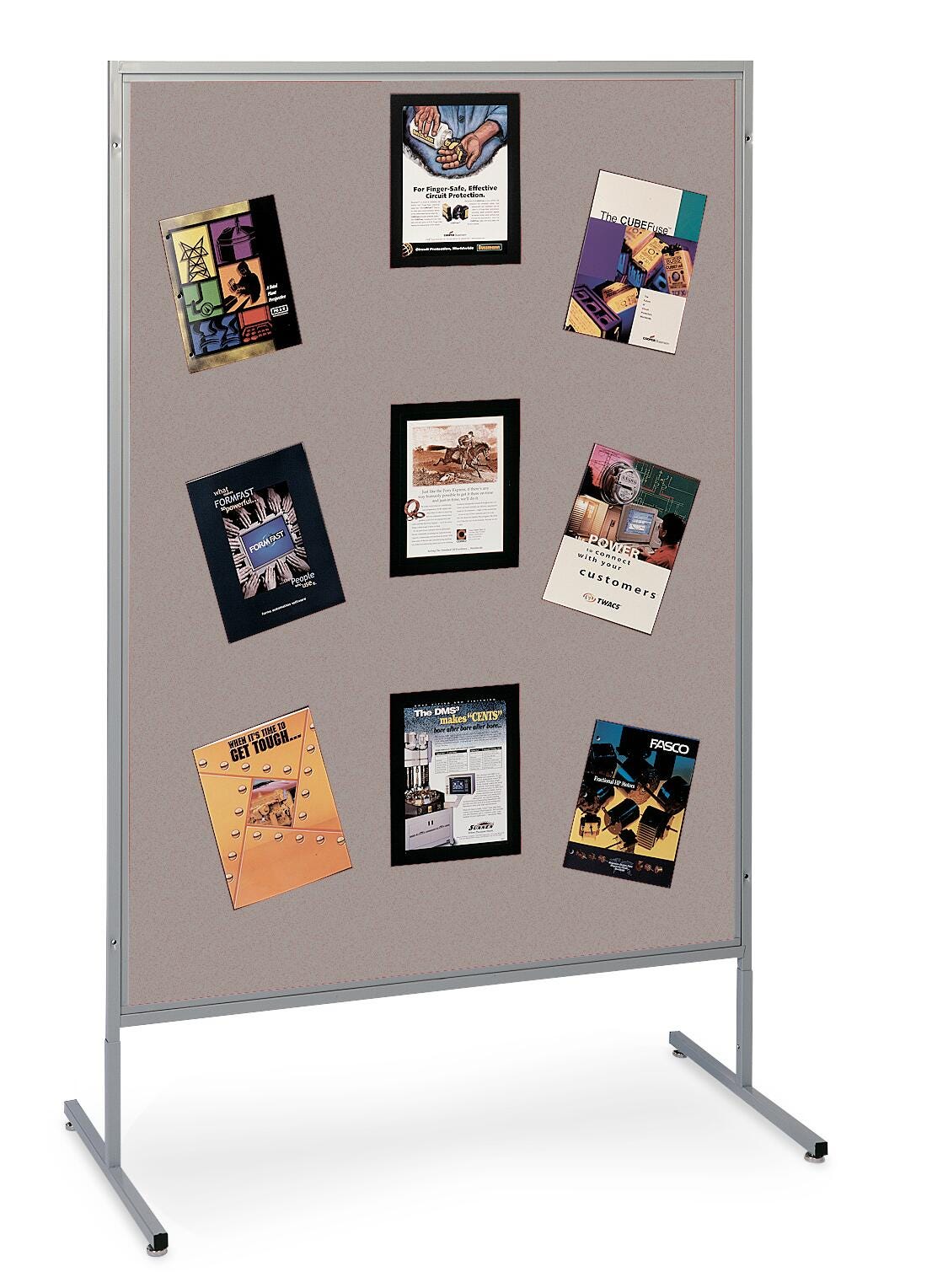 The Miller Group Multiplex Panel, 48 x 66 Inches, Gray Vinyl