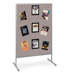The Miller Group Multiplex Panel, 48 x 66 Inches, Gray Vinyl