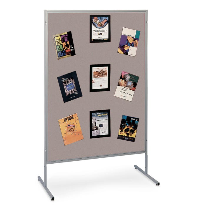 The Miller Group Multiplex Panel, 48 x 66 Inches, Gray Vinyl