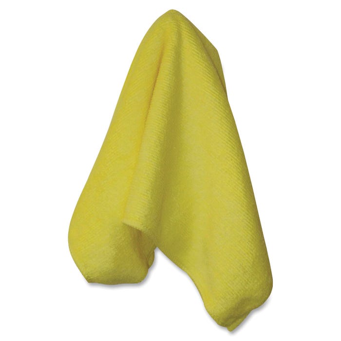 Genuine Joe All-Purpose Microfiber Cloth, 16 x 16 in, Yellow